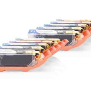 Alt. zu Canon CLI-521 Tinten Spar-Set (je2xFBK,BK,C,M,Y) 10 Stück mit Chip