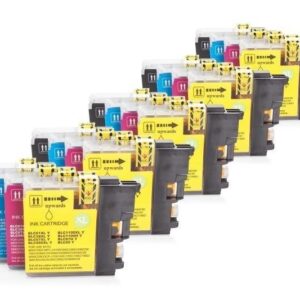 Alternativ zu Brother LC-1100 Tinten Spar-Set (je 5 x BK,C,M,Y) 20 Stück