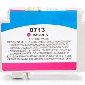 Alternativ zu Epson C13T07134010 / C13T07134012 / T0713 Tinte Magenta